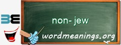 WordMeaning blackboard for non-jew